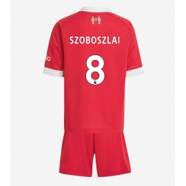 Billiga Liverpool Dominik Szoboszlai #8 Barnkläder Hemma fotbollskläder till baby 2025-26 Kortärmad (+ Korta byxor)